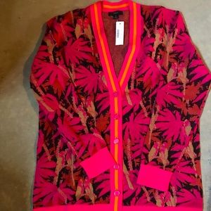 J Crew Floral Cardigan NWT Small